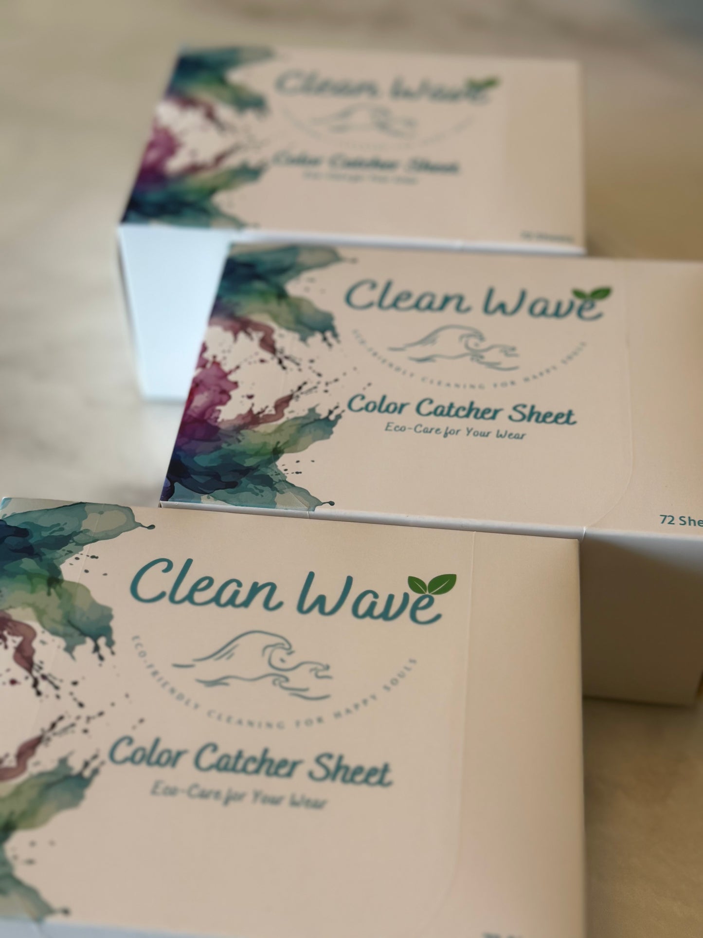 Clean Wave Eco-Friendly Color Catcher Sheets (72 Sheets) – Prevents Color Bleeding & Keeps Laundry Fresh